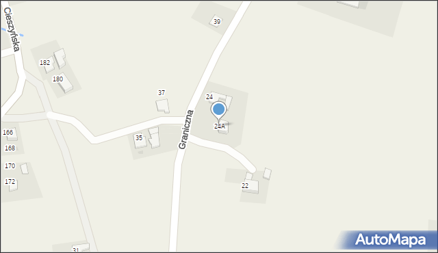 Brzezówka, Graniczna, 24A, mapa Brzezówka