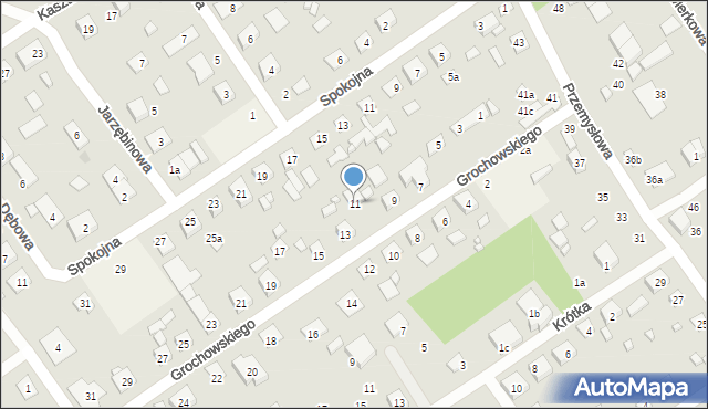 Brzoza, Grochowskiego, 11, mapa Brzoza