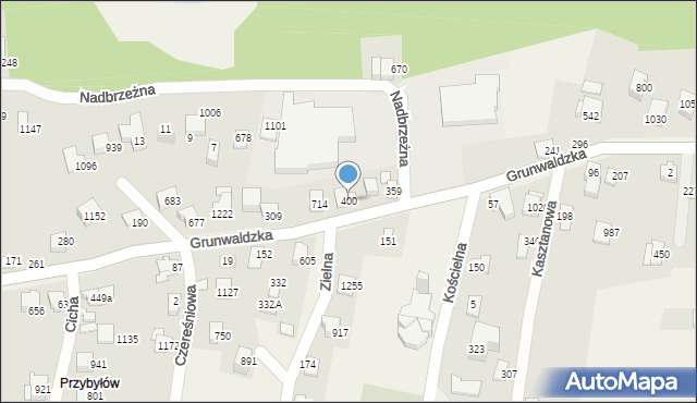 Buczkowice, Grunwaldzka, 400, mapa Buczkowice