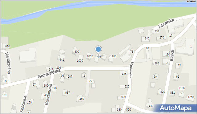 Buczkowice, Grunwaldzka, 776, mapa Buczkowice