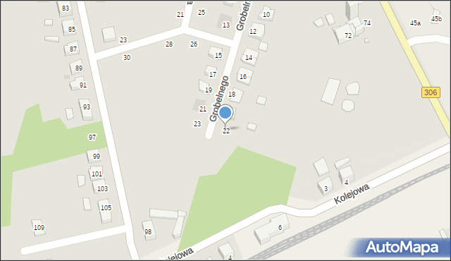 Buk, Grobelnego Józefa, 22, mapa Buk