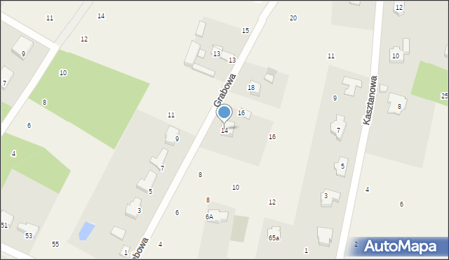 Bukowiec, Grabowa, 14, mapa Bukowiec