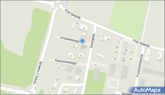 Bydgoszcz, Grobelskiego Michała, 1, mapa Bydgoszczy