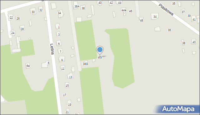 Cegłów, Graniczna, 40c, mapa Cegłów