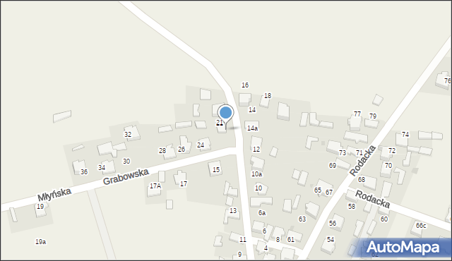 Chechło, Grabowska, 22, mapa Chechło