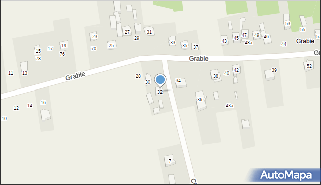 Chełm, Grabie, 32, mapa Chełma