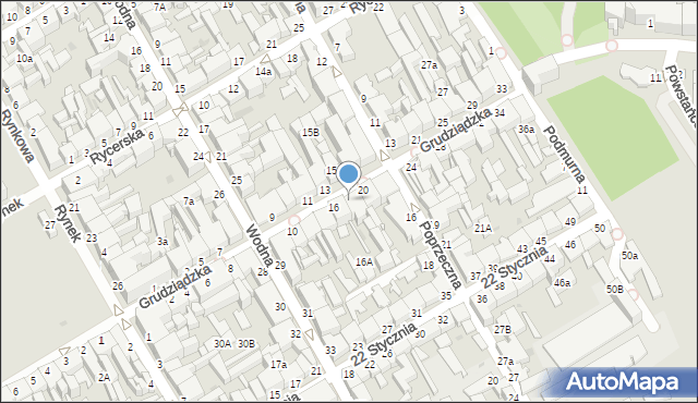 Chełmno, Grudziądzka, 18, mapa Chełmno