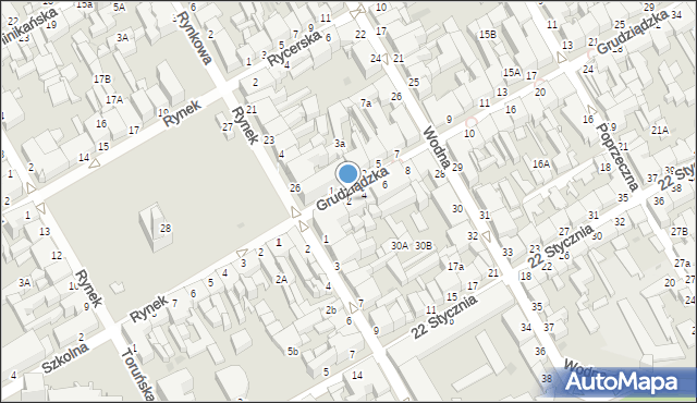 Chełmno, Grudziądzka, 2, mapa Chełmno