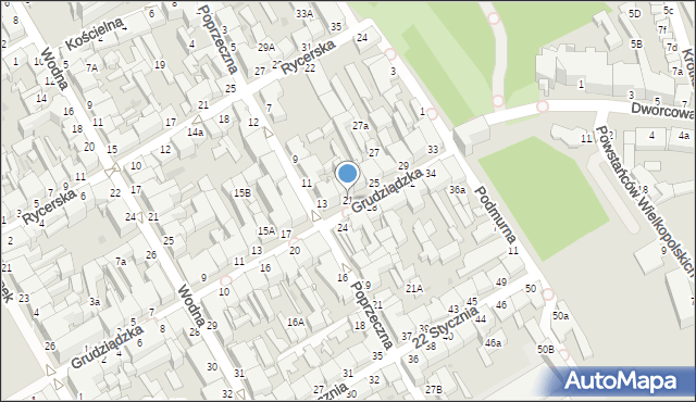 Chełmno, Grudziądzka, 21, mapa Chełmno