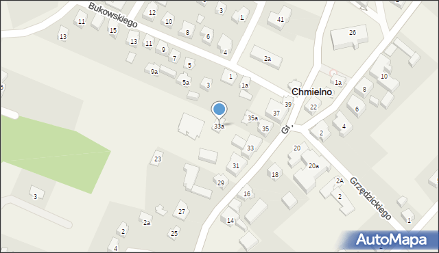 Chmielno, Gryfa Pomorskiego, 33a, mapa Chmielno