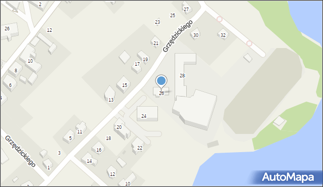 Chmielno, Grzędzickiego Bernarda, 26, mapa Chmielno