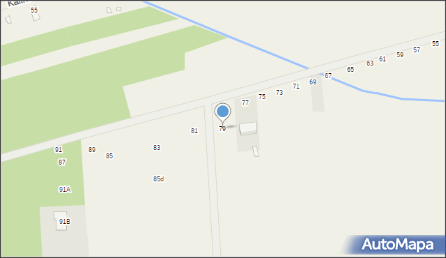 Chojnów, Graniczka, 79, mapa Chojnów