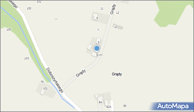 Chorowice, Grądy, 3, mapa Chorowice
