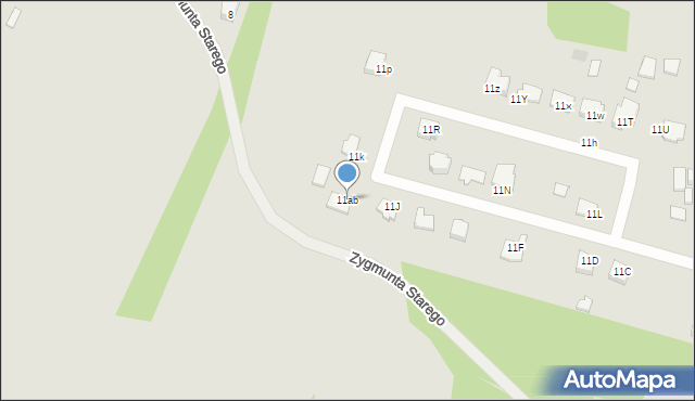 Chorzele, Grunwaldzka, 11ab, mapa Chorzele