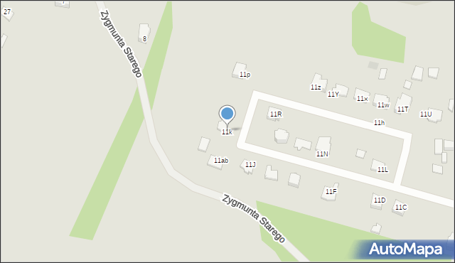 Chorzele, Grunwaldzka, 11k, mapa Chorzele