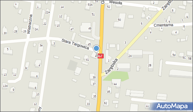 Chorzele, Grunwaldzka, 43, mapa Chorzele