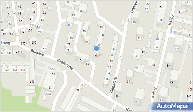 Chorzów, Graniczna, 50, mapa Chorzów