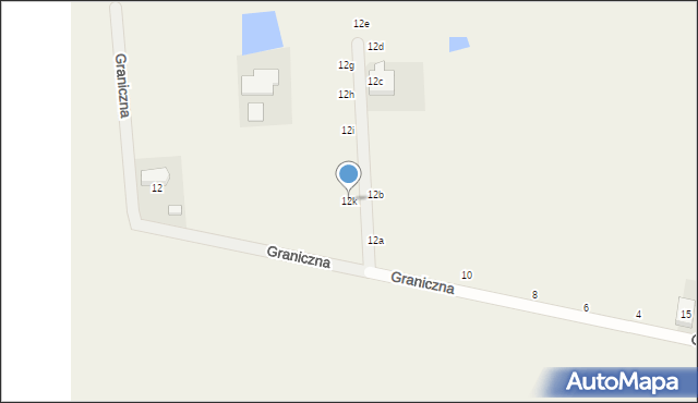 Chrząstawa Wielka, Graniczna, 12k, mapa Chrząstawa Wielka