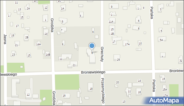 Chylice, Grechuty Marka, 8, mapa Chylice