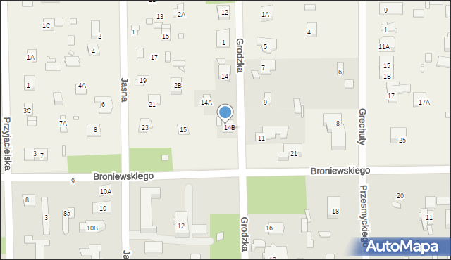 Chylice, Grodzka, 3, mapa Chylice