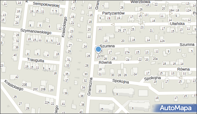 Ciechanów, Graniczna, 17, mapa Ciechanów