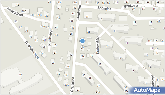 Ciechanów, Graniczna, 29, mapa Ciechanów