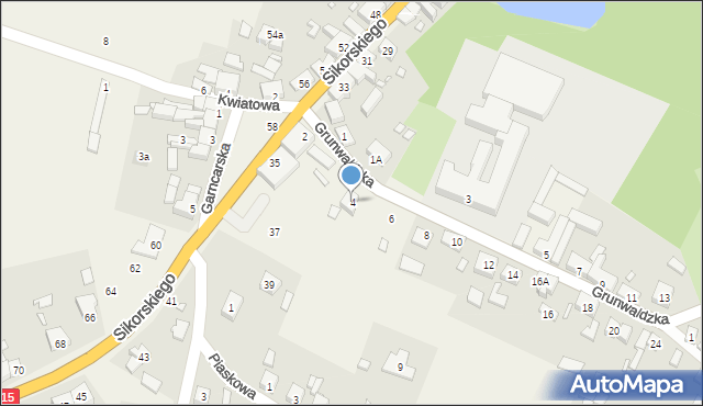 Cieszków, Grunwaldzka, 4, mapa Cieszków