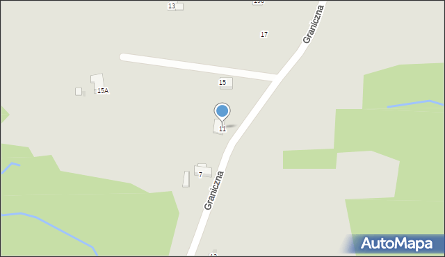 Ciężkowice, Graniczna, 11, mapa Ciężkowice