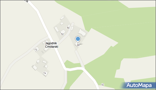 Cmolas, Graniczna, 44, mapa Cmolas