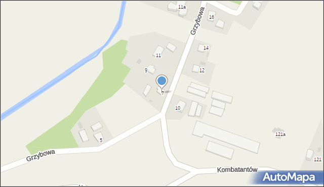 Ćwiklice, Grzybowa, 7, mapa Ćwiklice