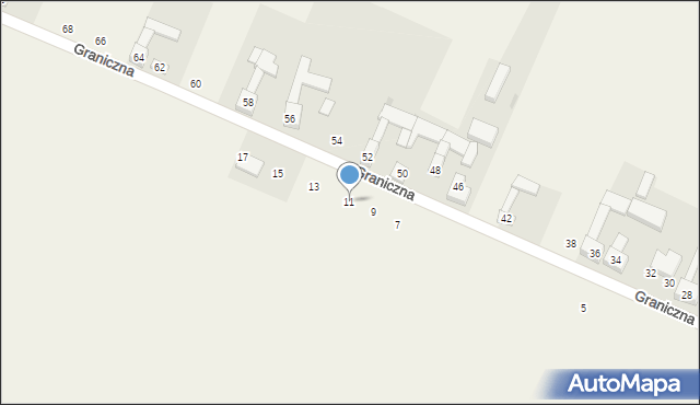 Cynków, Graniczna, 11, mapa Cynków