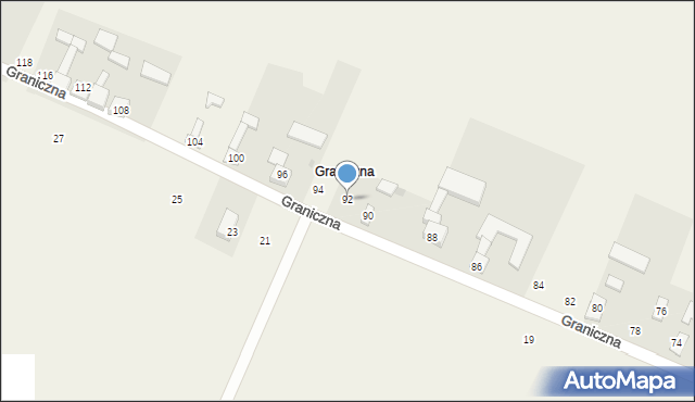Cynków, Graniczna, 92, mapa Cynków
