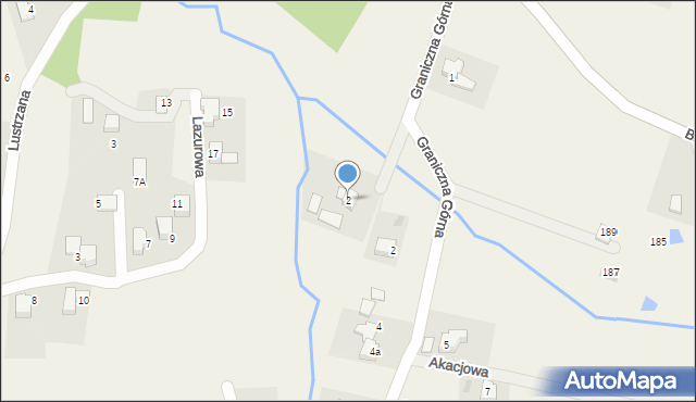 Czaniec, Graniczna Górna, 2, mapa Czaniec