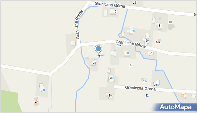 Czaniec, Graniczna Górna, 28, mapa Czaniec