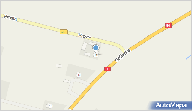 Czaplinek, Grójecka, 12, mapa Czaplinek