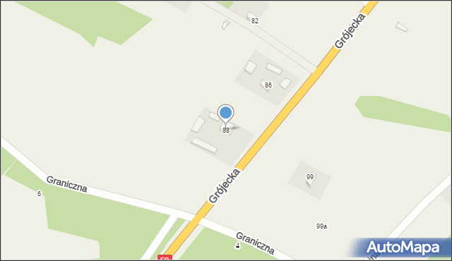 Czaplinek, Grójecka, 88, mapa Czaplinek