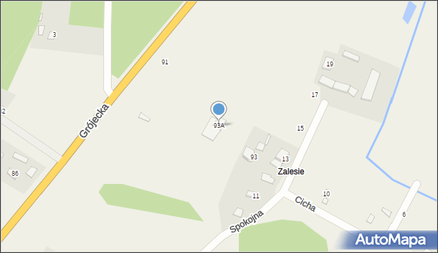 Czaplinek, Grójecka, 93A, mapa Czaplinek