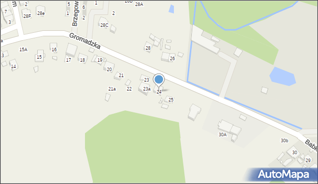 Czapury, Gromadzka, 24, mapa Czapury
