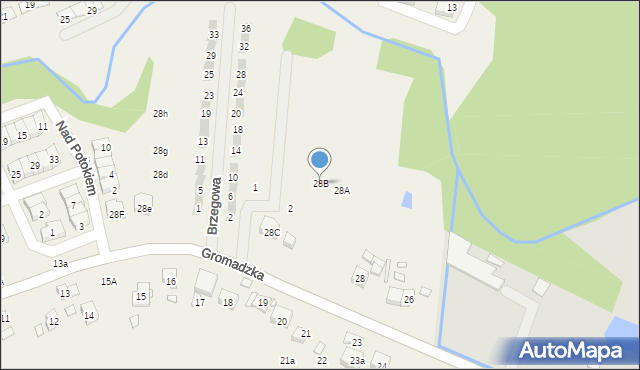 Czapury, Gromadzka, 28B, mapa Czapury