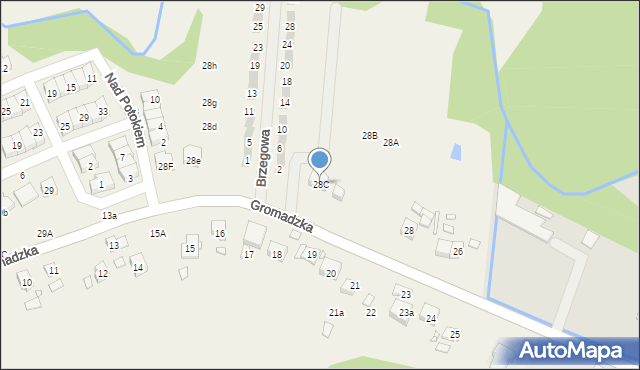 Czapury, Gromadzka, 28C, mapa Czapury
