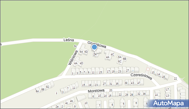 Czapury, Gruszkowa, 2A, mapa Czapury