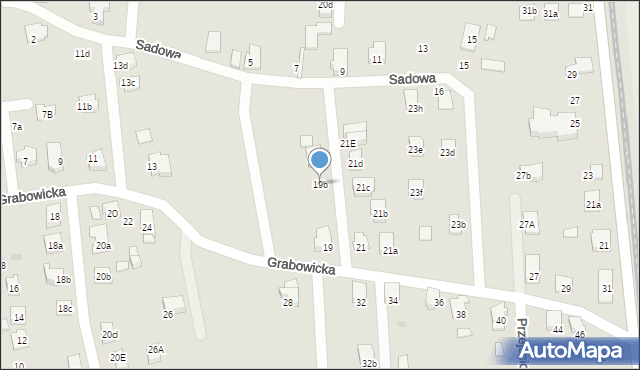 Czechowice-Dziedzice, Grabowicka, 19b, mapa Czechowic-Dziedzic