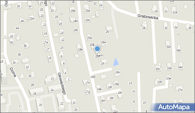 Czechowice-Dziedzice, Grabowicka, 20F, mapa Czechowic-Dziedzic