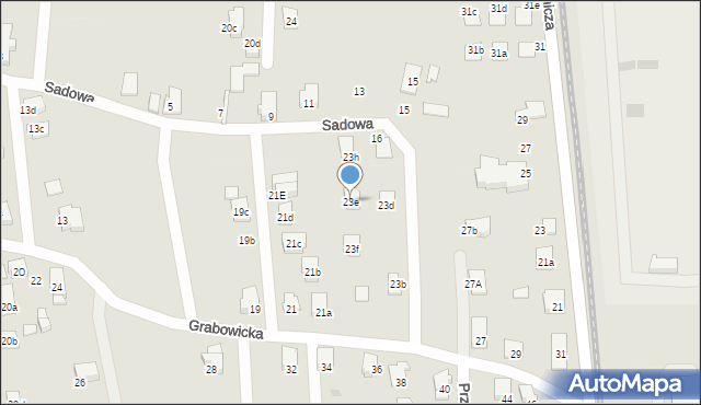 Czechowice-Dziedzice, Grabowicka, 23e, mapa Czechowic-Dziedzic
