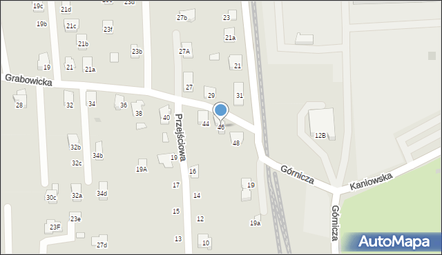 Czechowice-Dziedzice, Grabowicka, 46, mapa Czechowic-Dziedzic