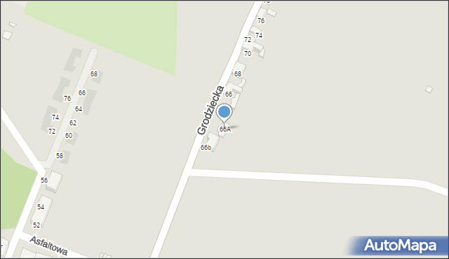 Czeladź, Grodziecka, 66A, mapa Czeladź