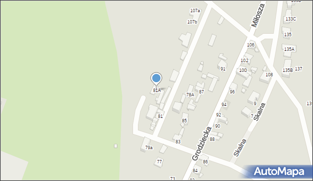 Czeladź, Grodziecka, 81A, mapa Czeladź