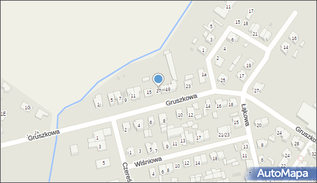 Czempiń, Gruszkowa, 17, mapa Czempiń