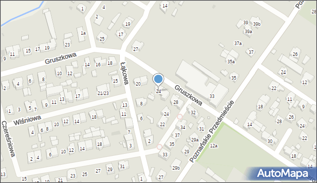 Czempiń, Gruszkowa, 24, mapa Czempiń