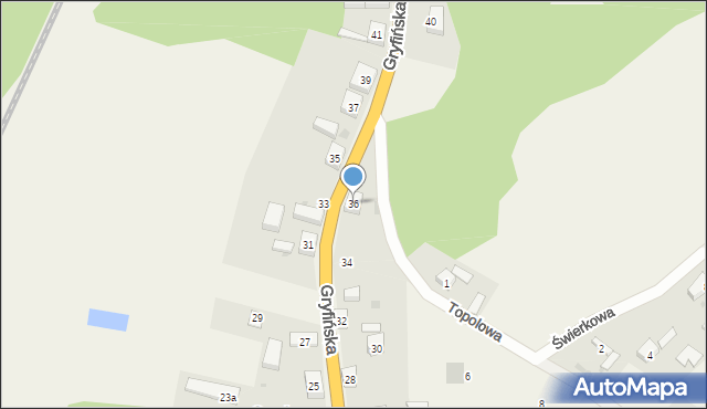 Czepino, Gryfińska, 36, mapa Czepino